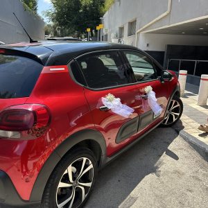 קישוט רכב חתונה 4 ידיות