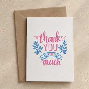 כרטיס ברכה תודה Thank you so much